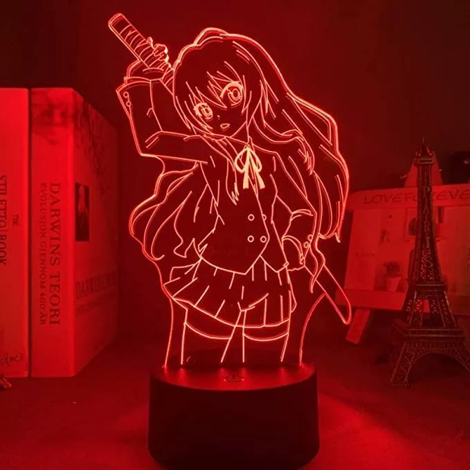 Anime Waifu Taiga Aisaka Toradora lamp Cool 3D Illusion Night